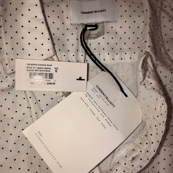 South Cannon' Ruched Polka Dot Button-Down - Picture 7 of 9